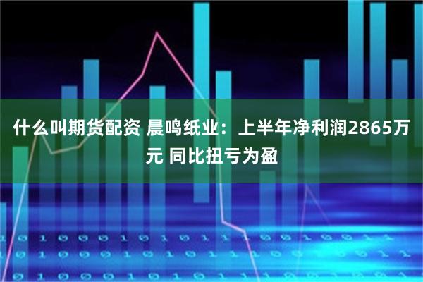 什么叫期货配资 晨鸣纸业：上半年净利润2865万元 同比扭亏为盈