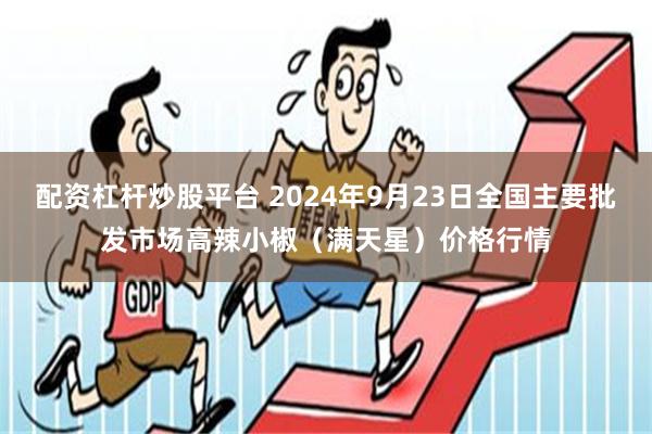 配资杠杆炒股平台 2024年9月23日全国主要批发市场高辣小椒（满天星）价格行情
