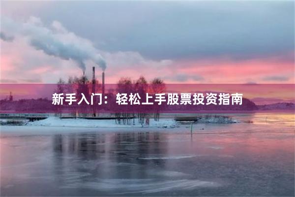 新手入门：轻松上手股票投资指南