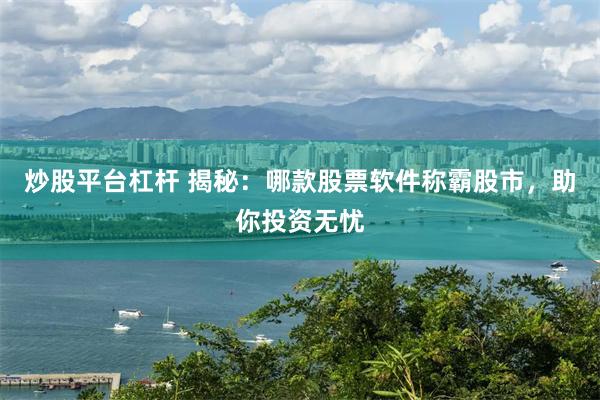 炒股平台杠杆 揭秘：哪款股票软件称霸股市，助你投资无忧