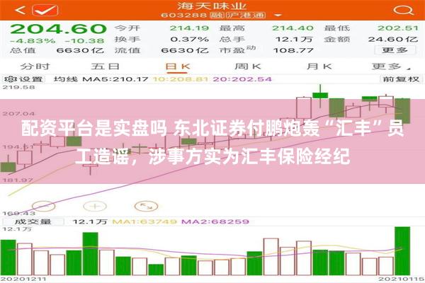 配资平台是实盘吗 东北证券付鹏炮轰“汇丰”员工造谣，涉事方实为汇丰保险经纪