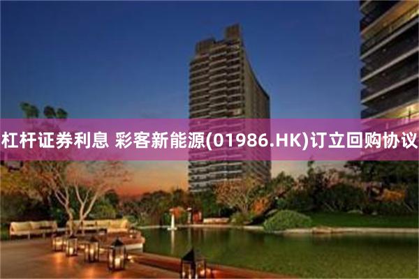 杠杆证券利息 彩客新能源(01986.HK)订立回购协议
