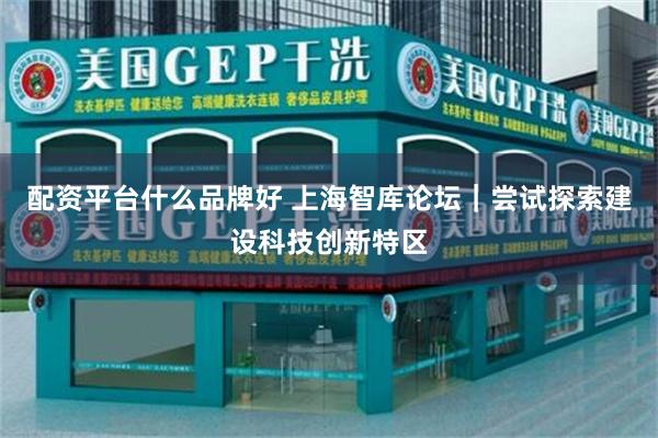 配资平台什么品牌好 上海智库论坛｜尝试探索建设科技创新特区