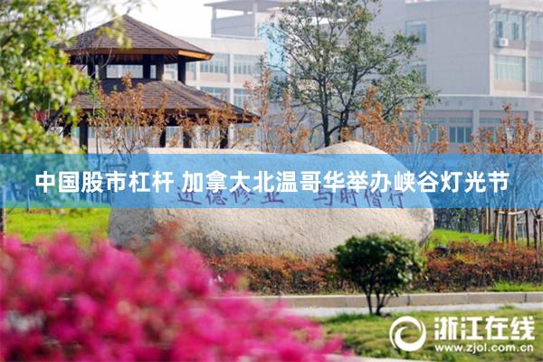 中国股市杠杆 加拿大北温哥华举办峡谷灯光节