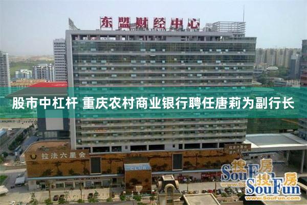 股市中杠杆 重庆农村商业银行聘任唐莉为副行长