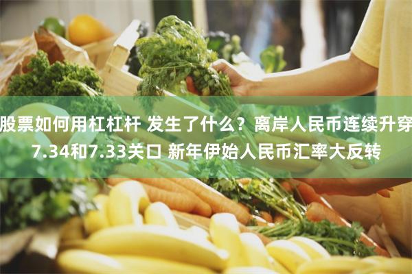 股票如何用杠杠杆 发生了什么？离岸人民币连续升穿7.34和7.33关口 新年伊始人民币汇率大反转