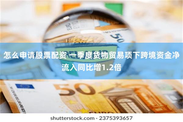 怎么申请股票配资 一季度货物贸易项下跨境资金净流入同比增1.2倍