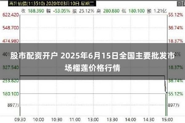 股市配资开户 2025年6月15日全国主要批发市场榴莲价格行情