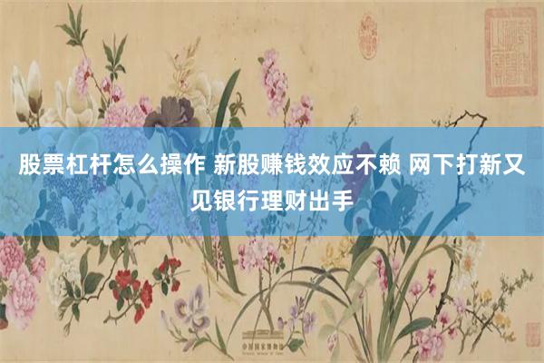 股票杠杆怎么操作 新股赚钱效应不赖 网下打新又见银行理财出手