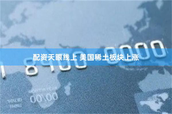 配资天眼线上 美国稀土板块上涨