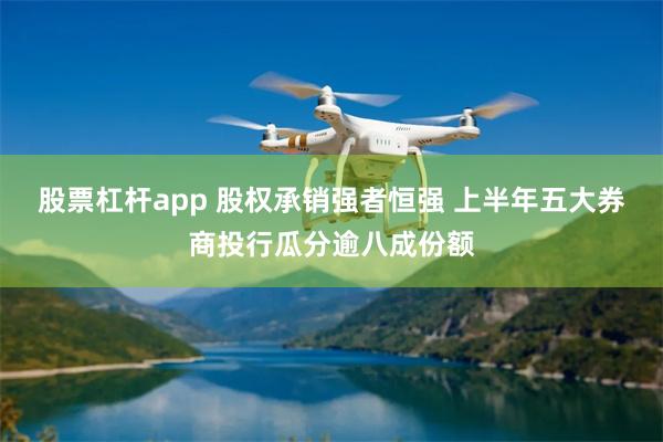股票杠杆app 股权承销强者恒强 上半年五大券商投行瓜分逾八成份额