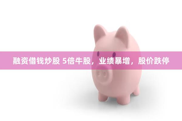 融资借钱炒股 5倍牛股，业绩暴增，股价跌停