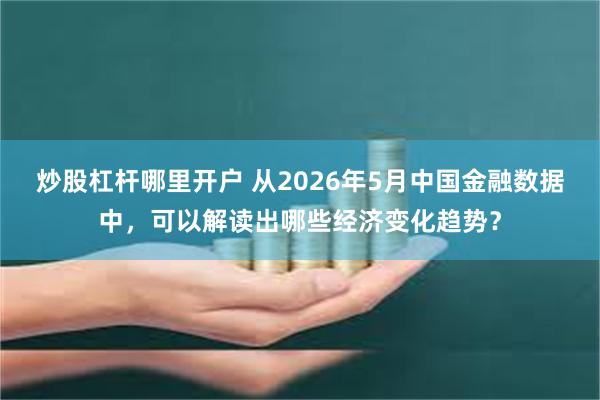 炒股杠杆哪里开户 从2026年5月中国金融数据中，可以解读出哪些经济变化趋势？