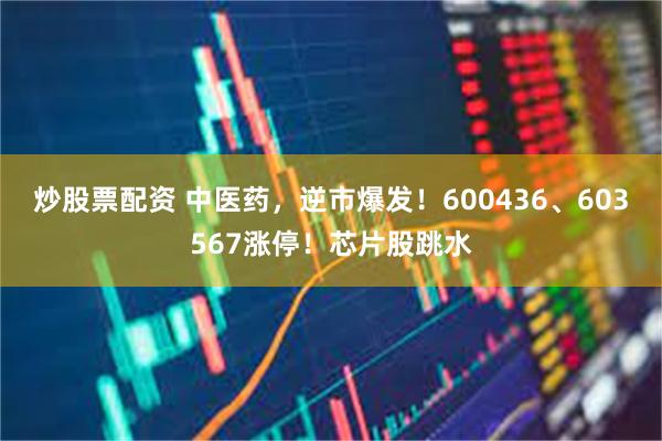 炒股票配资 中医药，逆市爆发！600436、603567涨停！芯片股跳水