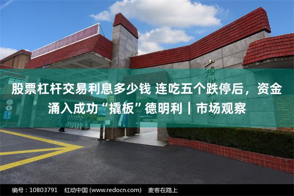 股票杠杆交易利息多少钱 连吃五个跌停后，资金涌入成功“撬板”德明利｜市场观察