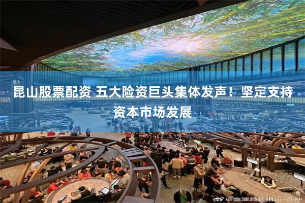 昆山股票配资 五大险资巨头集体发声！坚定支持资本市场发展