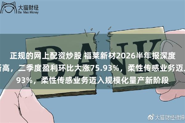 正规的网上配资炒股 福莱新材2026半年报深度拆解：营收创历史新高，二季度盈利环比大涨75.93%，柔性传感业务迈入规模化量产新阶段