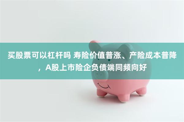 买股票可以杠杆吗 寿险价值普涨、产险成本普降，A股上市险企负债端同频向好