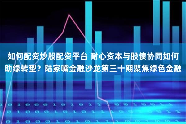 如何配资炒股配资平台 耐心资本与股债协同如何助绿转型？陆家嘴金融沙龙第三十期聚焦绿色金融