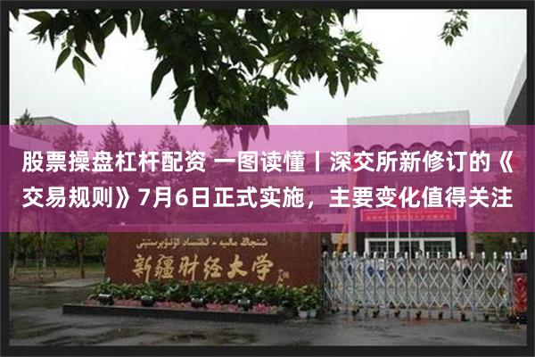 股票操盘杠杆配资 一图读懂丨深交所新修订的《交易规则》7月6日正式实施，主要变化值得关注